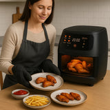 Freidora Olla Aire Caliente Sin Aceite Air Fryer 12 Litros Negro