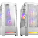 Armario Cougar Duoface Rgb de vidrio templado blanco para jugadores. Medio