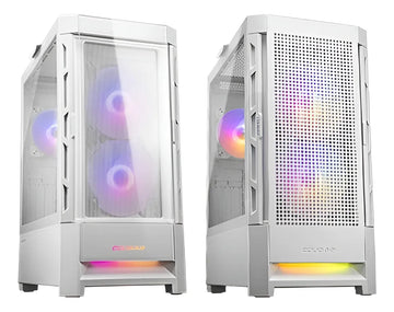 Armario Cougar Duoface Rgb de vidrio templado blanco para jugadores. Medio