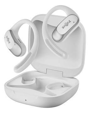 Audífonos Bluetooth Shokz Openfit Air Color Blanco Luz Azul