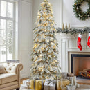Dwvo Arbol De Navidad Artificial De Abeto Delgado Preilumina