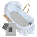 Sábana Ajustable Para Moisés Orgánica Kushies Baby, Gris