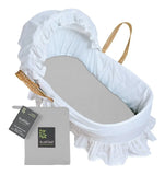 Sábana Ajustable Para Moisés Orgánica Kushies Baby, Gris