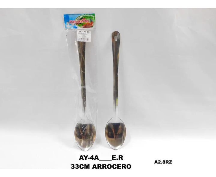 Cucharas Acero Inoxidable Utensilios Cocina Fritos 4 Mazugi Plateado