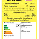 Lavadora Mabe Semiautomática Dos Tinas 16 Kg (35 Lb) Blanca Blanco