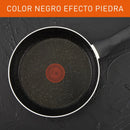 Sartén Imusa Titanium Force 20cm Antiadherente Tapa Vidrio Color Negro