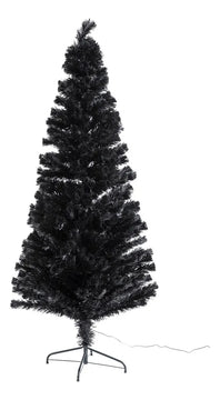 Árbol De Navidad Negro Fibra Óptica 210 Dear Santa
