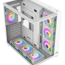 Chasis Gabinete Gamer Crystal Cube Xl Blanco X7 Fan Argb