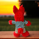 Peluche Lobo Aurelio Cheveroni- Club 10 Pantalón Pana Y Camisa Rayas Verdes