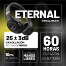 Auricular Inalambrico Foxbox Boost Eternal Negro Luz Blanco