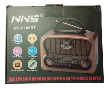 Radio Multibandas Retro Solar Excelente Sonido Y Sintonia Café