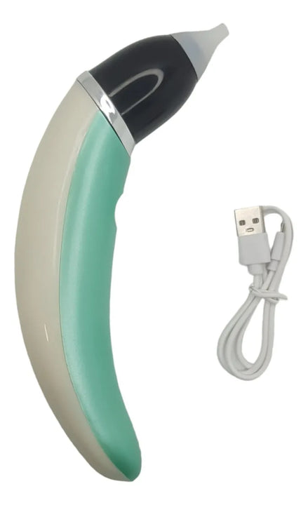 Aspirador Limpieza Nasal Para Bebe Niño Eléctrico Automatico Verde Claro