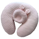 Almohada Cojin Materno De Lactancia Multiusos Ergonómico Color Rosa