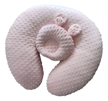 Almohada Cojin Materno De Lactancia Multiusos Ergonómico Color Rosa