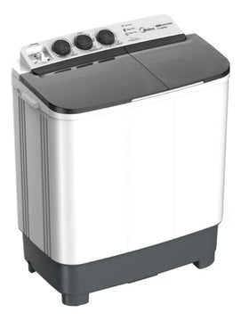 Lavadora Midea Twin Force Carga Superior 10.1kg Blanca