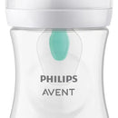 Tetero Con Diseño Natural Biberon 9 Onzas Airfree Avent Blanco Osos