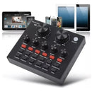 Tarjeta De Sonido V8 Para Pc Smartphone Efectos De Audio Negro