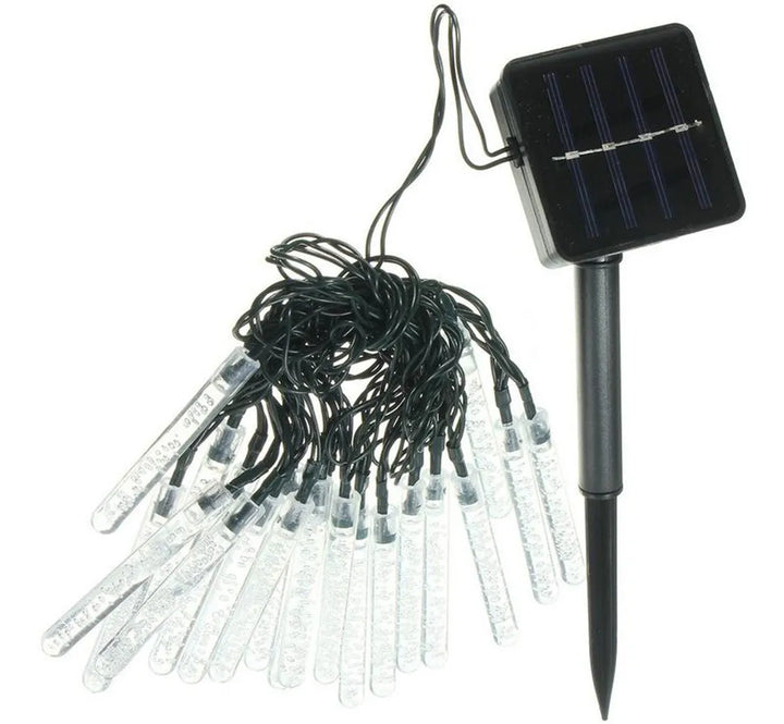 Extensión 20 Tubos Con Luces Navideñas Led Solar Codream