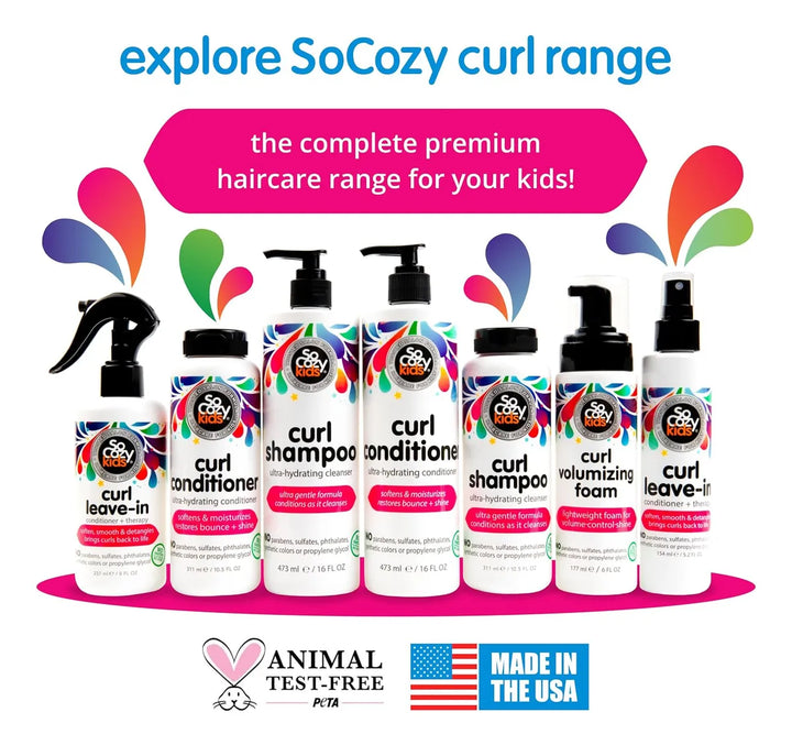 Champú Hidratante Socozy Curl Para Niños | Sin Parabenos