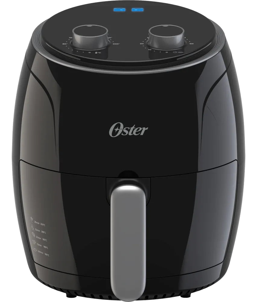 Oster® Freidora De Aire Manual, Capacidad 3.8l Antiadherente Color Negro 127