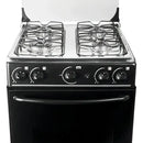 Estufa De Piso Con Horno Abba 4 Pts Gn At 101-6n N Negro