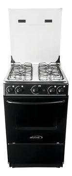 Estufa De Piso Con Horno Abba 4 Pts Gn At 101-6n N Negro