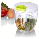 Maxi cortador, picador y mezclador manual 900 ml Chef Master con cuchillas intercambiables blanco y verde