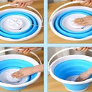 Mini Lavadora Plegable 3 Litros Washing Portátil Azul