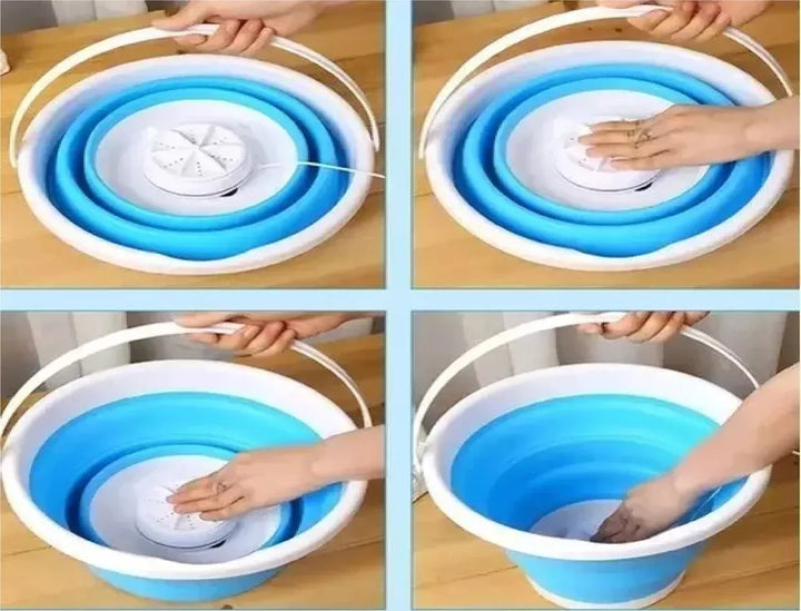 Mini Lavadora Plegable 3 Litros Washing Portátil Azul