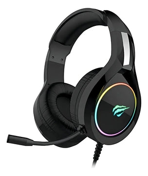 Auriculares gamer Havit Gamer H2232D H2232D negro con luz LED