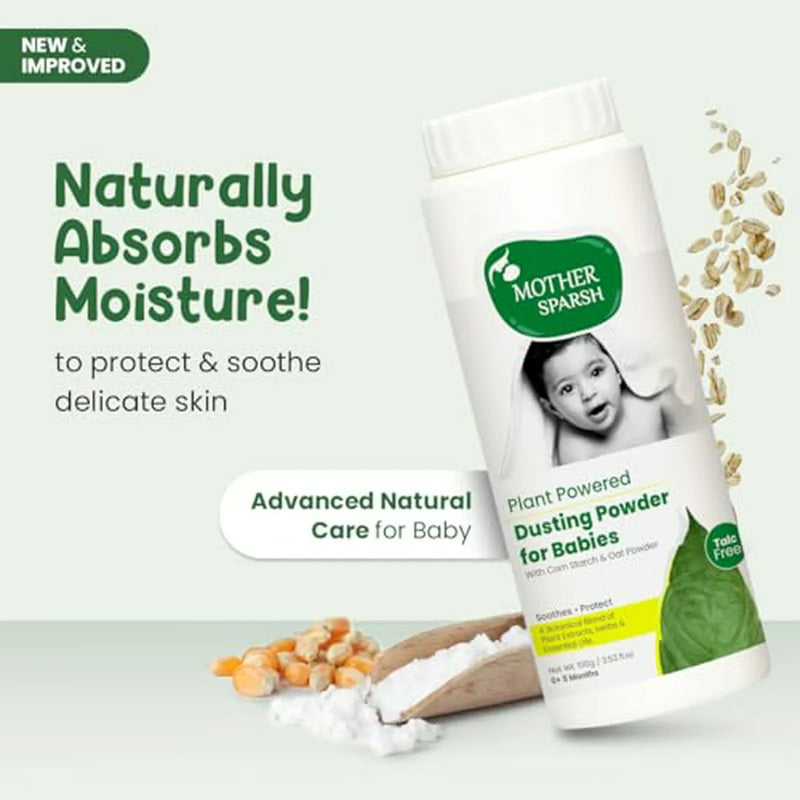 Polvo Natural Sin Talco Para Bebés, 100 G (pack De 2)