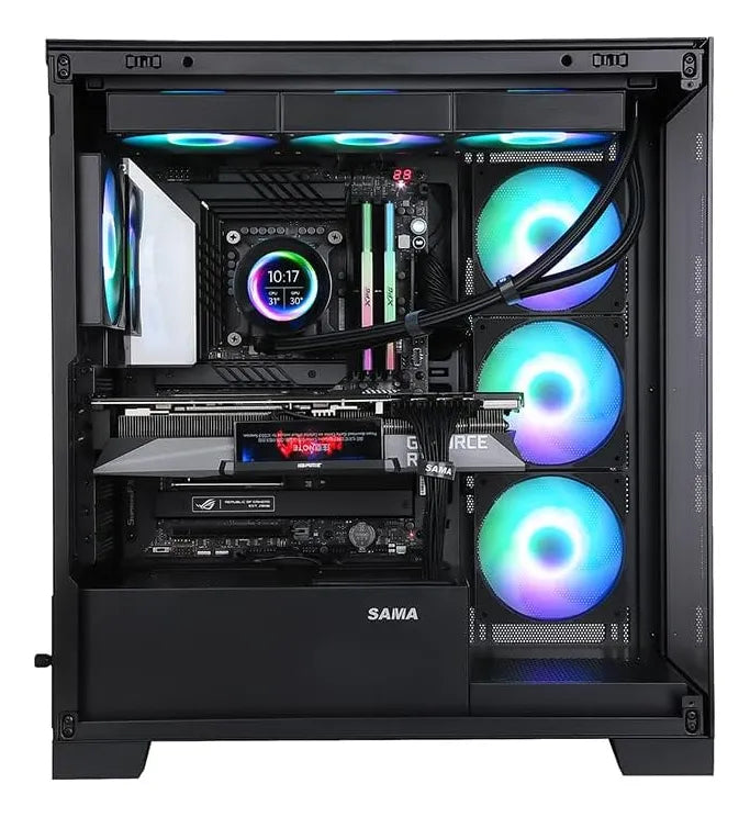 Funda Negra Full Tower Para Sama Neview 4503, Doble Templ
