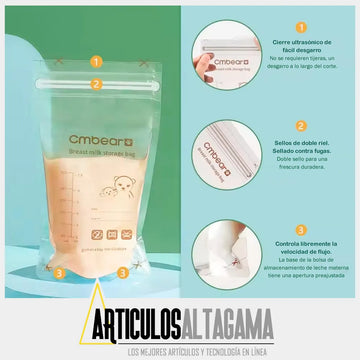 Bolsa Para Almacenamiento De Leche Materna 30 Unidades 220ml
