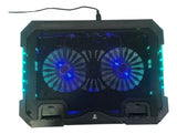 Base Refrigerante Computador Portátil 2 Ventiladores Enfría Diseño 1