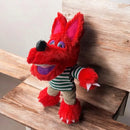 Peluche Lobo Aurelio Cheveroni- Club 10 Pantalón Pana Y Camisa Rayas Verdes