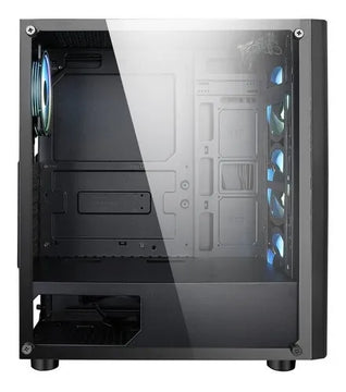 Caja Chasis Atx Gamer Iceberg Crystal G9 V3 4 Fan Argb 12cm Negro