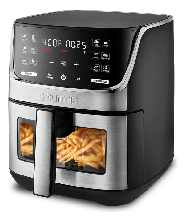 Olla Freidora De Aire Digital Gourmia 6.6 Lts Airfryer Negro