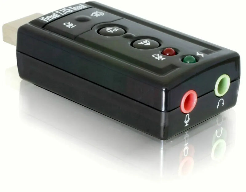 Tarjeta De Sonido Usb 7.1 Externo Con Control De Volumen