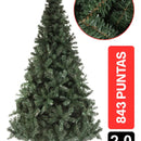Arbol De Navidad Cascada 2.00m 843 Puntas Gio Home Pino Navideño Look Natural Base Metalica Artificial Para Decoracion Con Bolas Adornos Extension Cintas Bombillos Botas Campanas Luces Estrella Noel