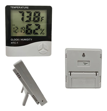 Termohigrometro Digital Higrometro, Humedad, Reloj, Alarma