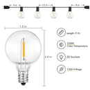 Guirnalda Extensión Luces Led Exterior 7,6m 25 Bombillos Amarillo