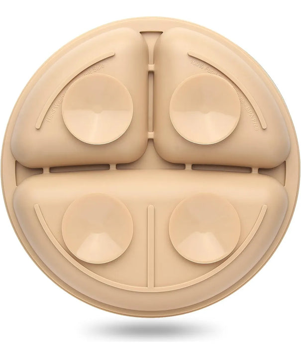 Platos Antideslizantes De Silicona Para Bebés - 3 Unidades