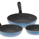 Juego De 3 Sartenes Imusa Talen 16 - 20 - 24cm Talent Azul Azul Marino