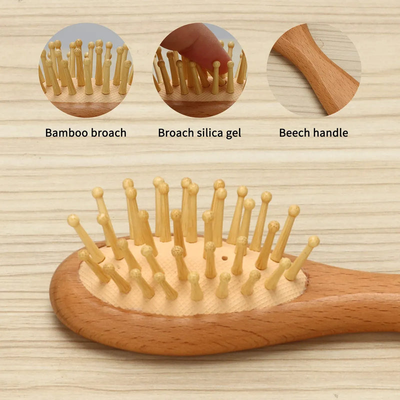 Cepillos De Madera Suaves Para Bebes