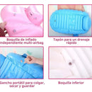 Bañera Inflable Bebes Plegable Efecto Rebote Baño Divertido Diseño Tina
