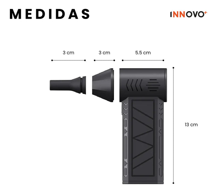 Destornillador Eléctrico 10 En 1 Con Mini Ventilador Portátil Innovo 4 Velocidades