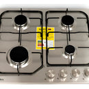 Cubierta Midea Mtga24f2eas Gas Natural 60cm 4 Puestos Gris