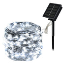 Luces Para Jardin Solares 32 M 300 Led Tiras De Led Luces Blanco Frío
