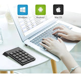 Mini Teclado Numérico Inalámbrico 19 Teclas Usb Mac Y Pc