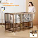 Cuna Convertible Joymor 8 En 1, Madera Miel, Ultra Versátil